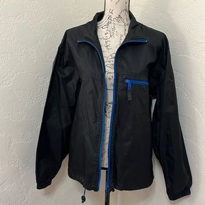 NWOT. Old Navy Ladies WindbreakerBlack & Blue Trim  Size Small.